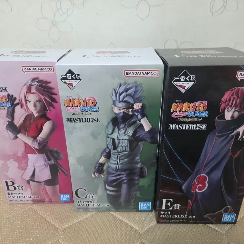 [BUNJANG] Naruto Ichiban Kuji Masterpiece Sakura / Kakashi / Sasori Figure Set / 나루토 이치방쿠지 마스터라이즈 사쿠라/카카시/사소리 피규어 팝니다.