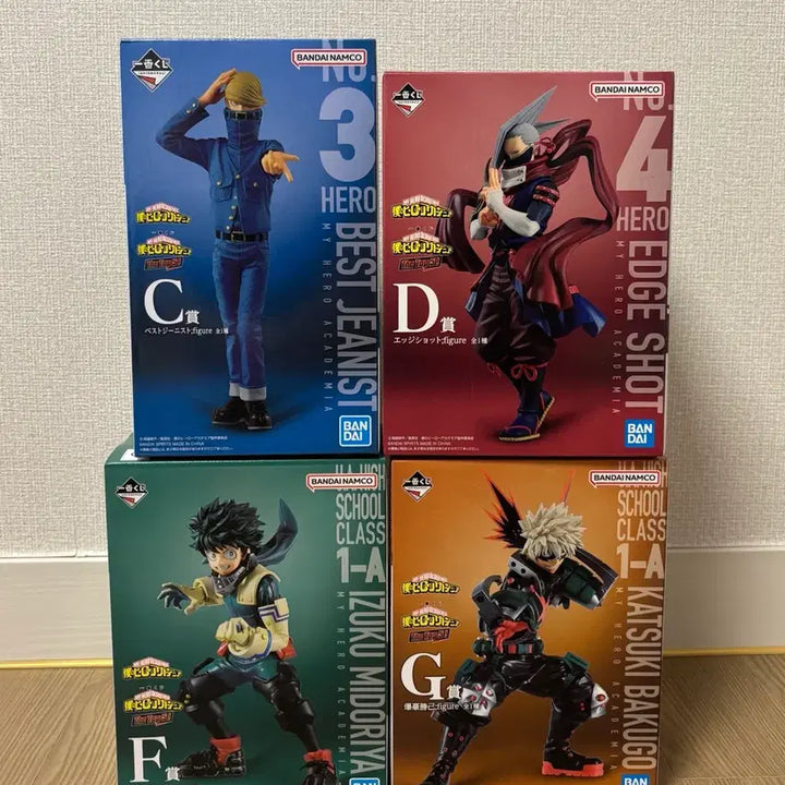 [BUNJANG] My Hero Academia Ichiban Kuji TOP 5 Figures Bundle Set (Sealed) / (미개봉)나히아 제일복권 TOP5 C상 베스트지니스트, D상 엣지쇼트, F상 미도리야, G상 바쿠고 피규어 일괄!