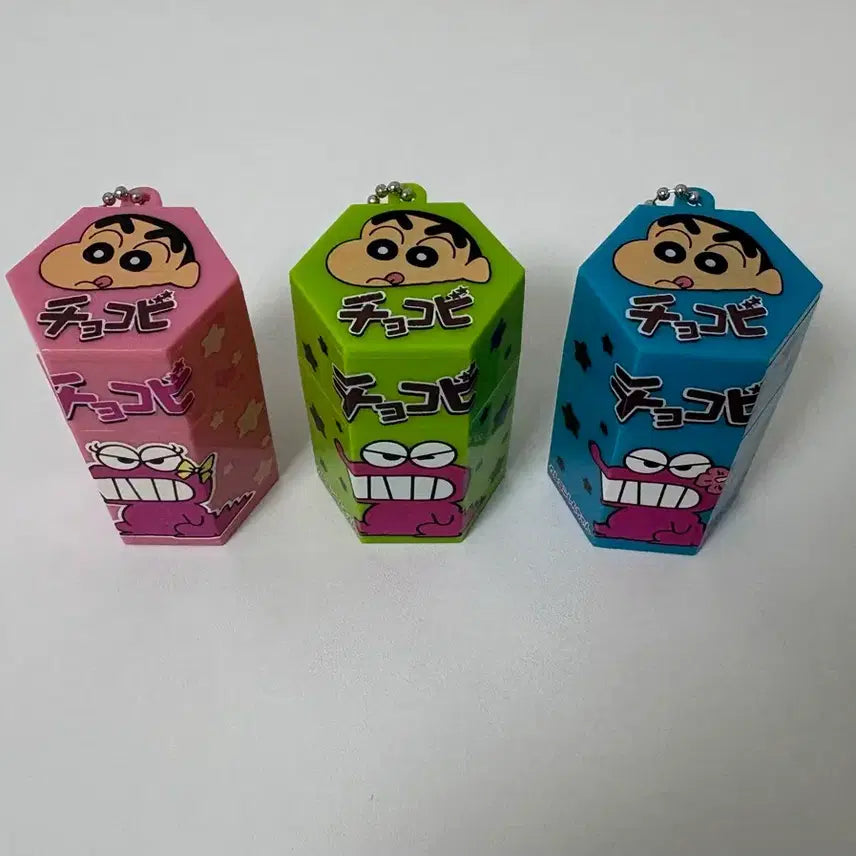 [BUNJANG] Vintage Crayon Shin-chan Chocobi Box Figures Set of 3 / 고전 짱구 초코비통 피규어 3종 일괄 판매합니다
