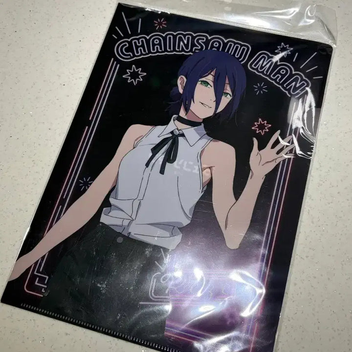 [BUNJANG] Chainsaw Man Len Neon A4 Clear File / 체인소맨 레제 네온 클리어파일 a4