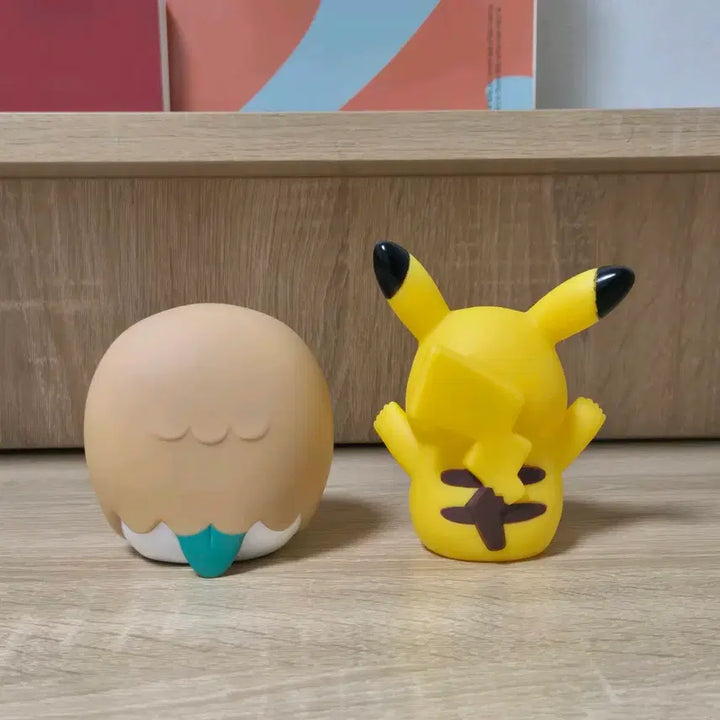 [BUNJANG] Pokemon Sun &amp; Moon Classic Rare Figures Set: Rowlet &amp; Pikachu / [새상품] 포켓몬 고전 희귀 썬문 소프트 피규어 나몰빼미&amp;피카츄 세트