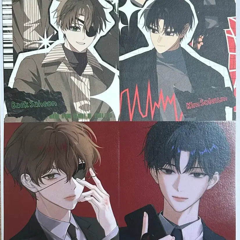 [BUNJANG] Scary Office Baek Sa-heon, Kim Sol-eum Postcard Set / 괴담출근 백사헌, 김솔음 엽서 일괄