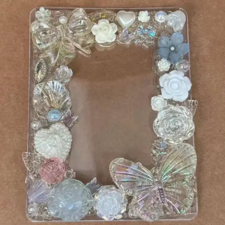 [BUNJANG] Butterfly Flower Top Loader Photocard Holder / 나비 꽃 탑꾸 / 탑로더 포카홀더