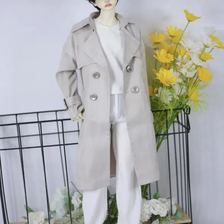 [BUNJANG] MSD Doll Trench Coat Apparel / 구관 msd 큰미니 의상 옷 코트 트렌치코트