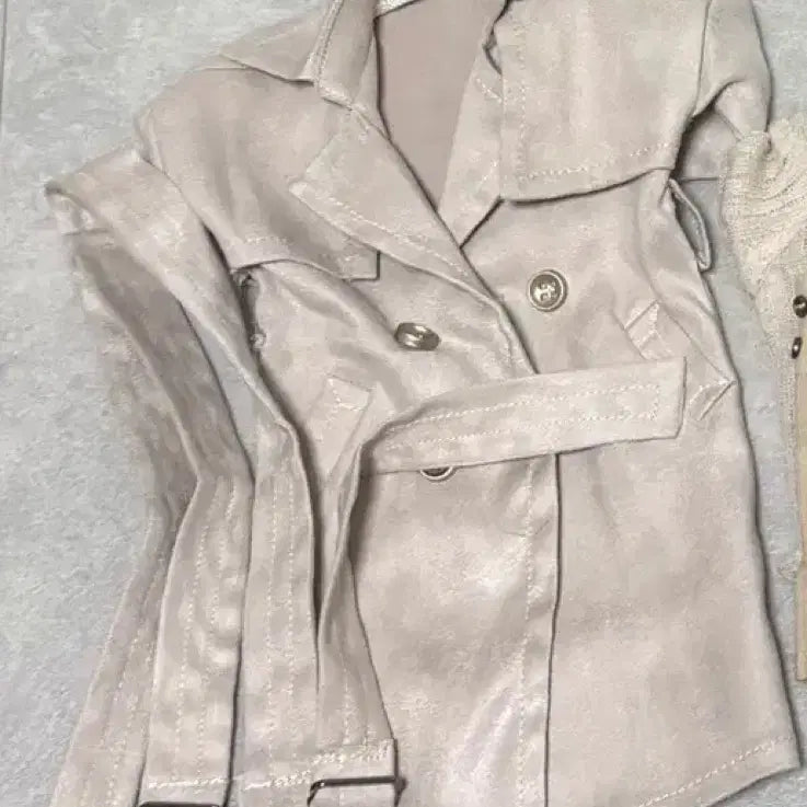 [BUNJANG] MSD Doll Trench Coat Apparel / 구관 msd 큰미니 의상 옷 코트 트렌치코트