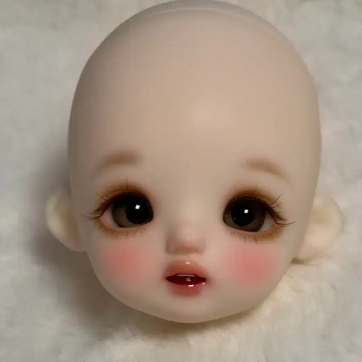 [BUNJANG] BJD FluffyPeach Doll Head with Makeup by RRL / 구체관절인형 플러피치 24년도 하나 ㄹㄹ님 메이크업 헤드 판매