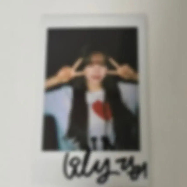 [BUNJANG] NMIXX Lily Signed Polaroids / 엔믹스 릴리 싸인폴라