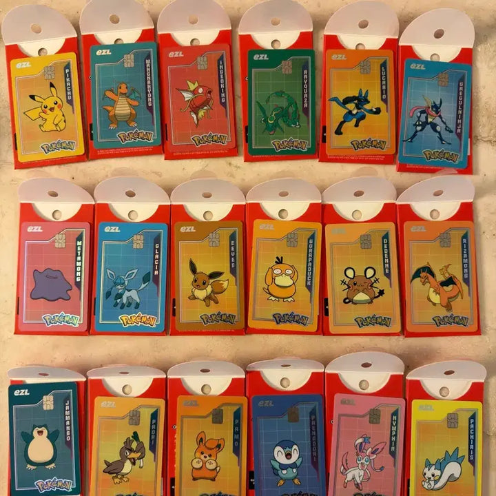 [BUNJANG] Pokemon 30th Anniversary Ez-L Transport Card Set (30 Variants) / 포켓몬30주년 이즐교통카드 30종