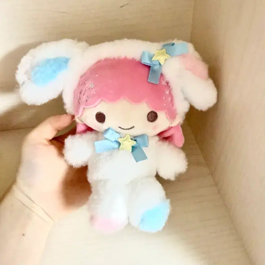 [BUNJANG] Little Twin Stars Lala Snow Rabbit Plush / 리틀트윈스타 라라 스노우래빗 눈토끼 인형 양도