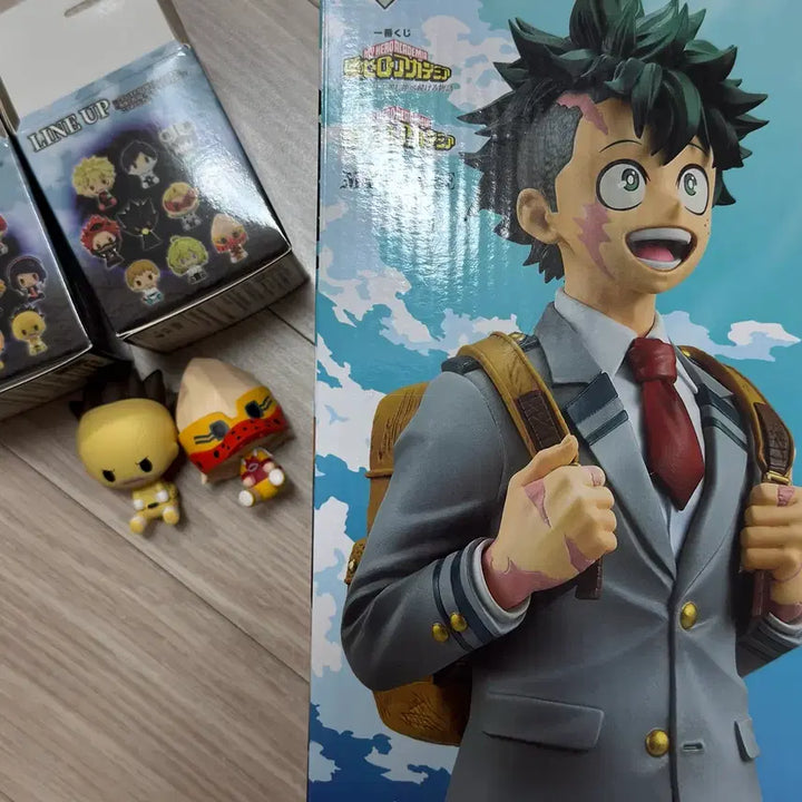 [BUNJANG] My Hero Academia Ichiban Kuji A Prize Izuku Midoriya Figure (Sealed) + 2 Chocokko Figures / 제일복권 나히아 나의 히어로 아카데미아 A상 미도리야 피규어 미개봉 +초코노코2개 이치방쿠지