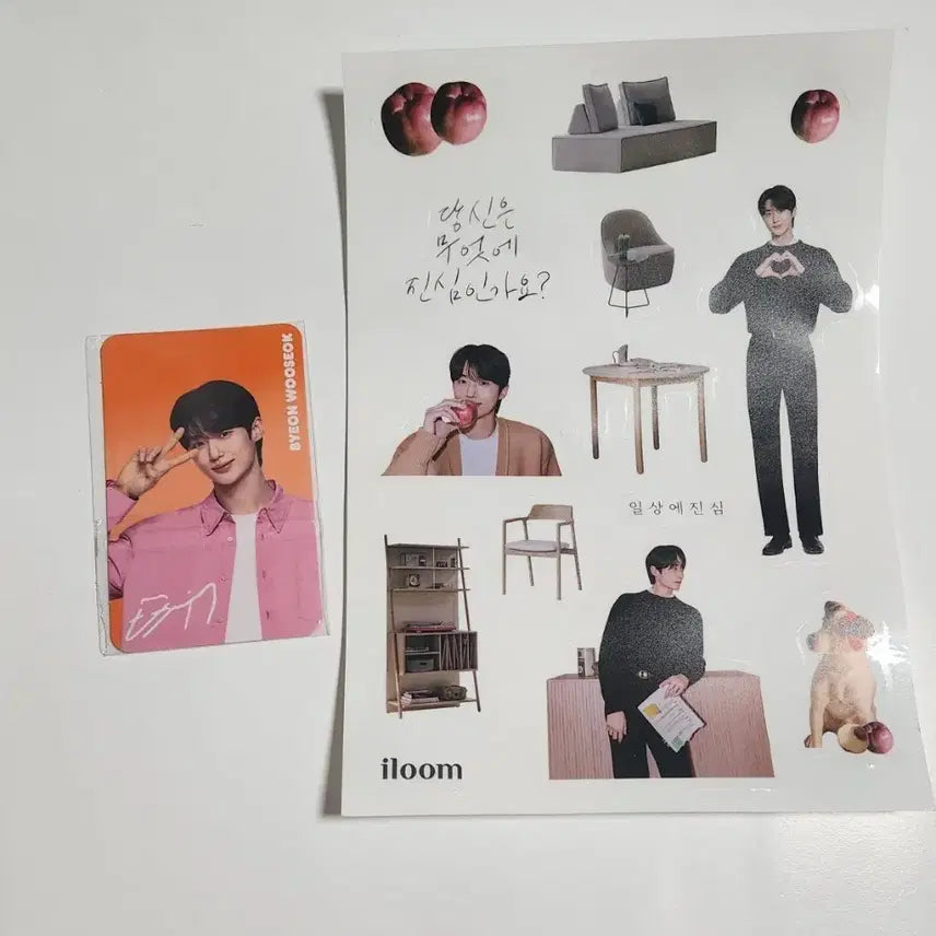 [BUNJANG] Byun Woo Seok Dunkin Philippines 1st Photocard + ILIOM Sticker Set / 21세기대군부인 변우석 던킨 필리핀 1차 포카 +일룸 스티커