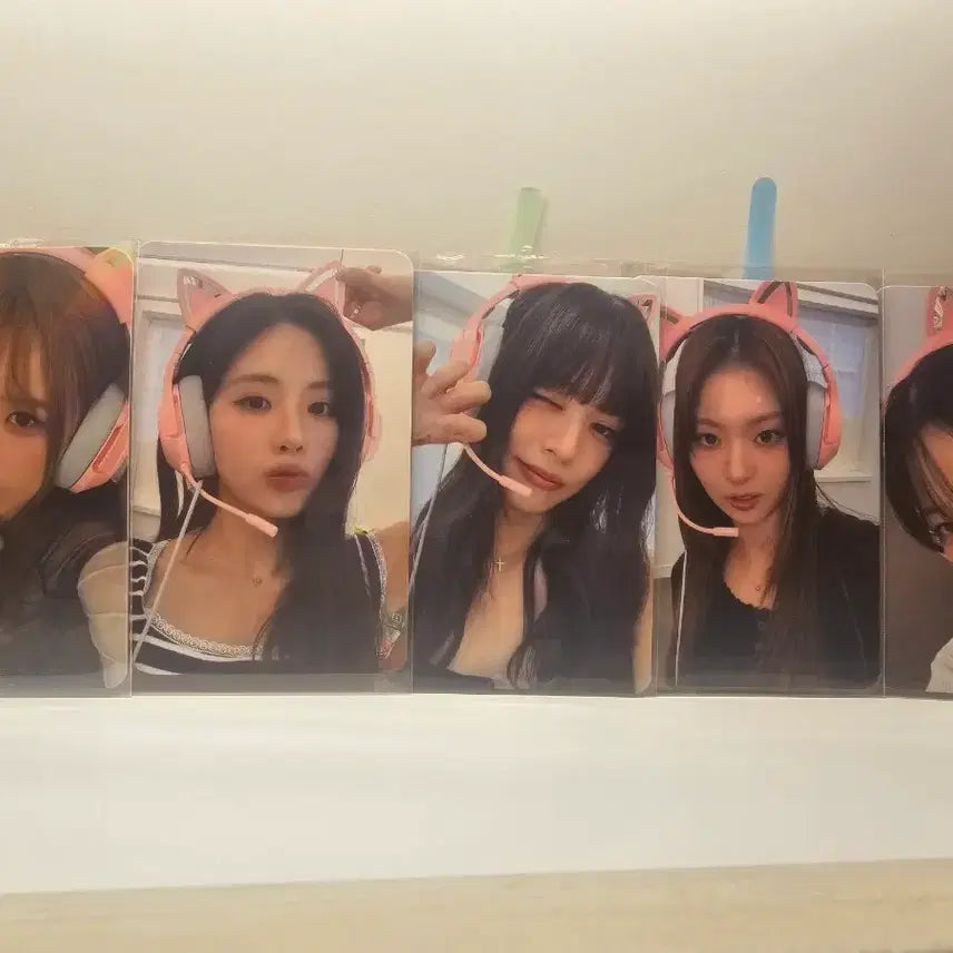 [BUNJANG] fromis_9 Lucky Draw Cat Headset Photocard / 프로미스나인 포카 사운드웨이브 고양이 헤드셋