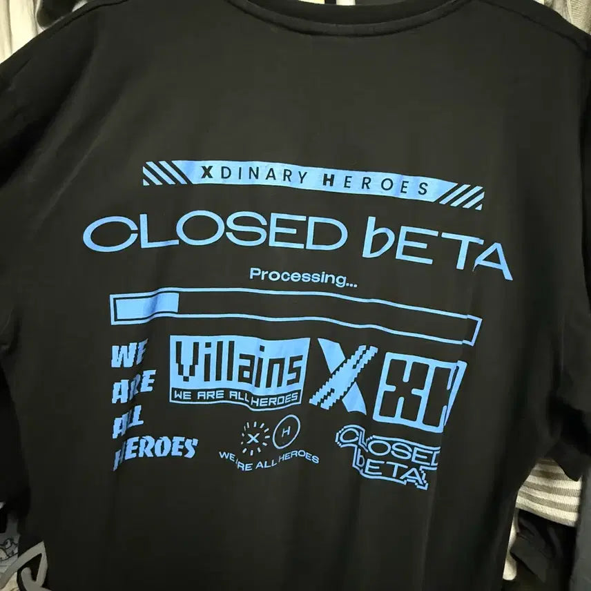 [BUNJANG] XDINARY HEROES "Close the World" Concert MD T-Shirt / 엑디즈 콘서트 클로즈드베타 클베 MD 티셔츠 굿즈