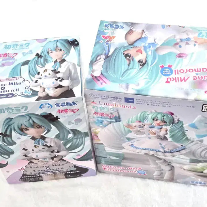 [BUNJANG] Hatsune Miku x Cinnamoroll Collaboration Figure Set (Noodle Stopper) / 하츠네미쿠 시나모롤 콜라보 피규어세트(피규어,누들스토퍼)