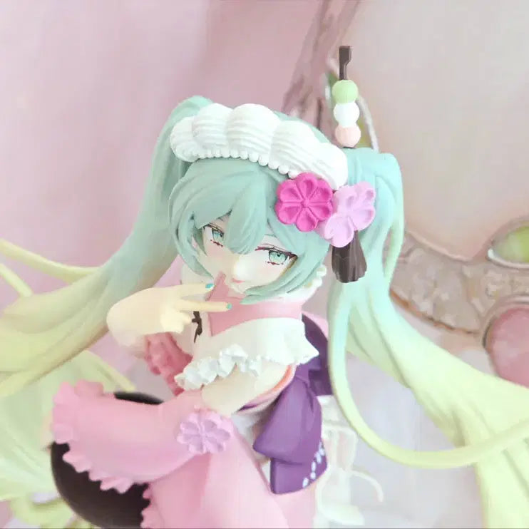 [BUNJANG] Exceed Creative Matcha Green Tea Parfait Miku Figure (Pink) / 후류 Exceed Creative 말차 그린티 파르페 미쿠 피규어(핑크)