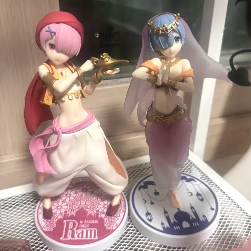 [BUNJANG] Rem &amp; Ram Arabian Nights Figure Set / 렘람 아라비안 피규어 세트