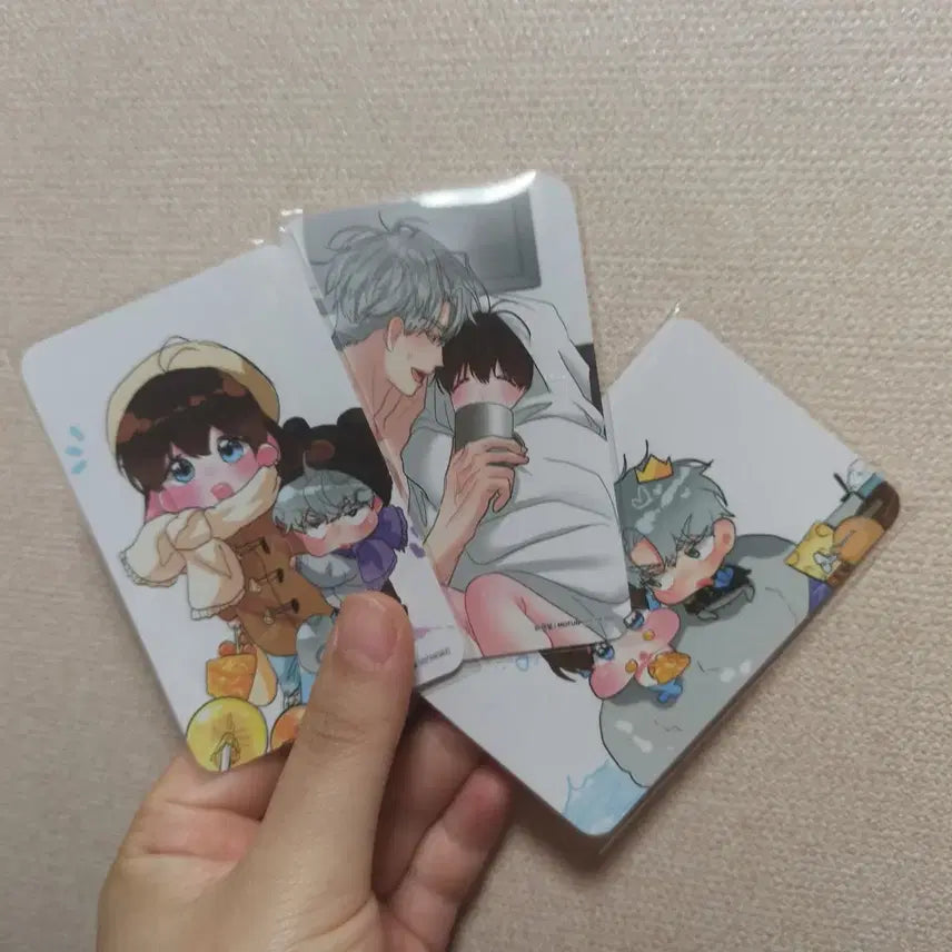 [BUNJANG] Peppermint Candy Mopeong Collaboration Photocard Set / 박하사탕 모펀 콜라보 포토카드 3종 팝업 포카