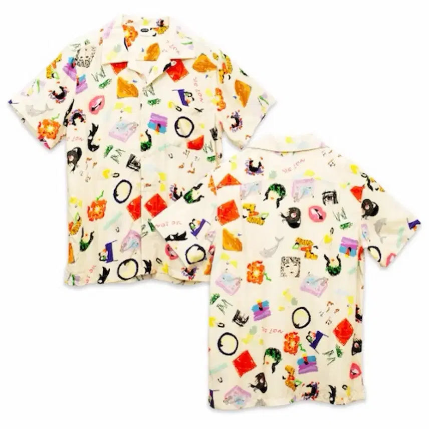 [BUNJANG] Aimyon Tententen Hawaiian Shirt Size L / 아이묭 텐텐텐 굿즈 하와이안 셔츠 미개봉 L 사이즈 판매해요