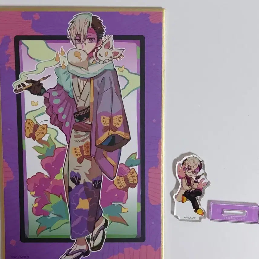 [BUNJANG] Jibaku Shonen Hanako-kun Tsuchigomori 10th Anniversary Shikishi &amp; Mini Acrylic Stand Bundle Set / 일괄)지하군 지박소년 하나코군 츠치고모리 10주년 색지 및 미니 아크릴 스탠드