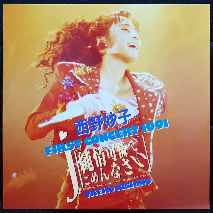 [BUNJANG] Taeko Nishino First Concert 1991 LaserDisc (LD) / 니시노 타에코 FIRST CONCERT 1991 레이저 디스크 LD