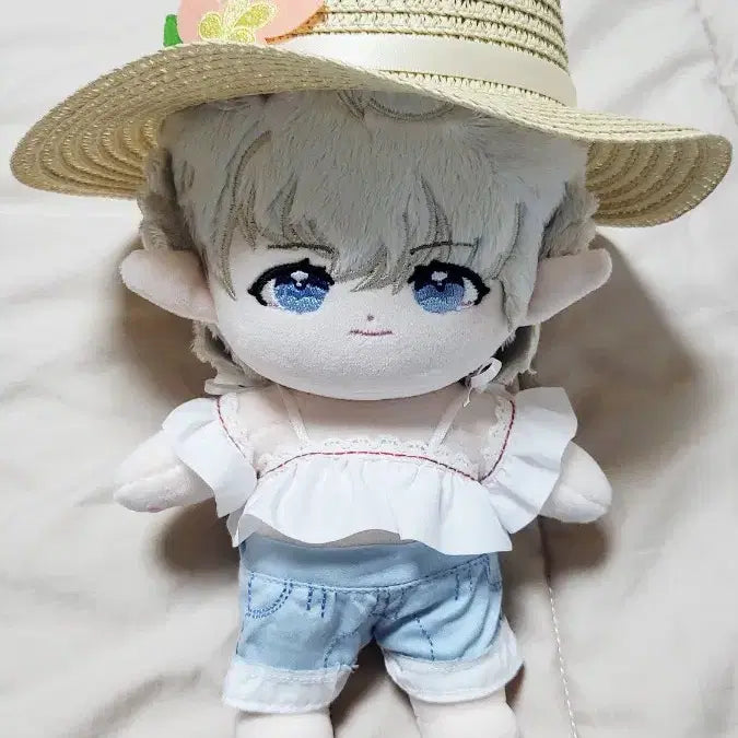 [BUNJANG] 20cm Cotton Doll Clothes Set - Sailor Shirt Outfit / [20cm 솜인형옷] 파판14 선원의 셔츠 세트