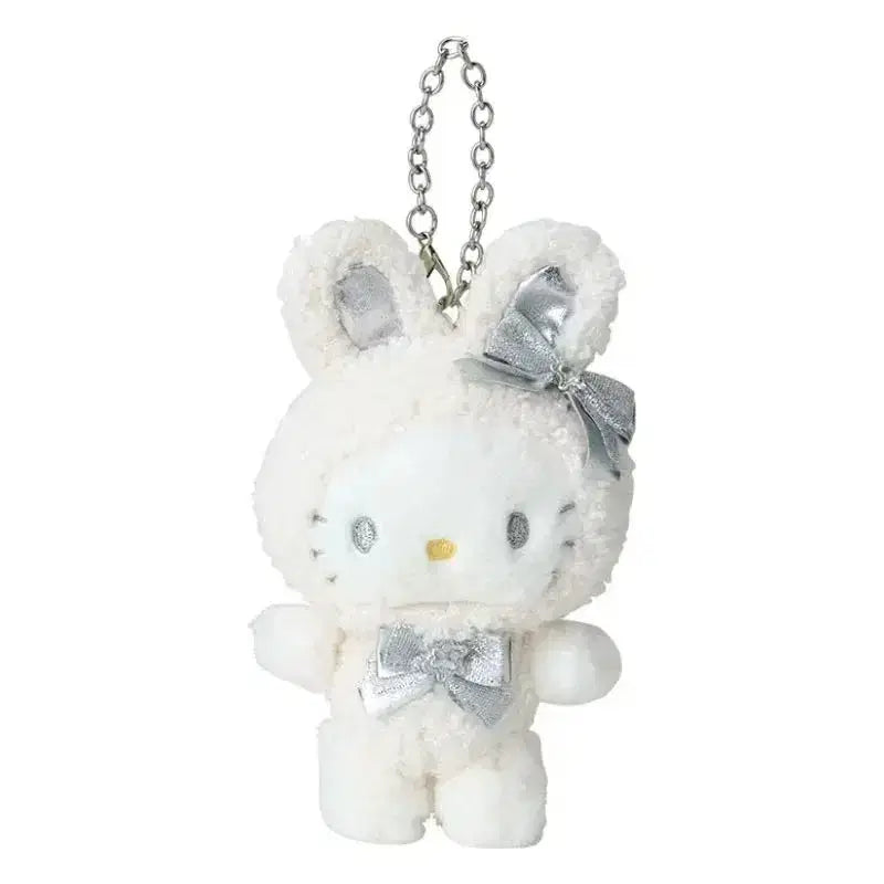 [BUNJANG] Sanrio Fuwa Fuwa Snow Rabbit Kitty Mascot / 산리오 후와후와 스노우래빗 키티 마스코트