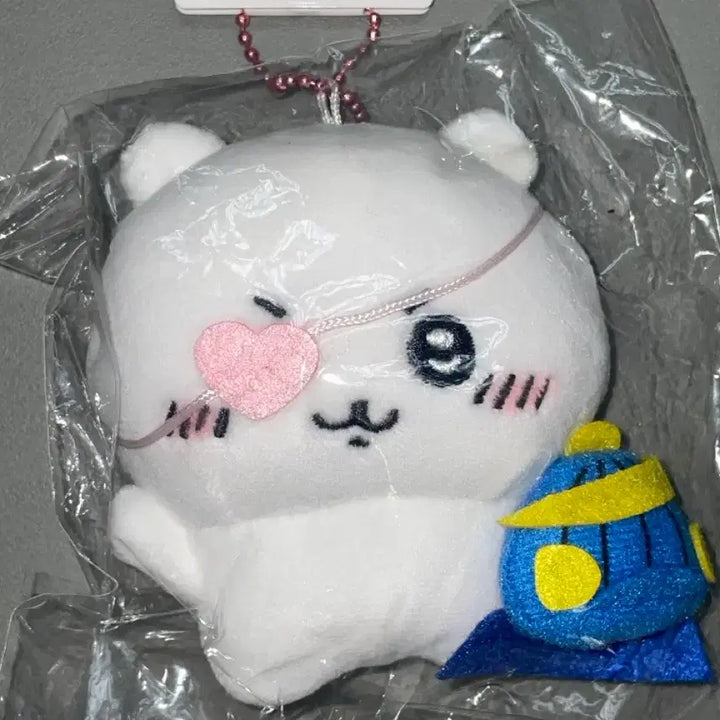 [BUNJANG] Chiikawa Miyagi Limited Heart Plush Keychain / 치이카와 미야기 한정 하트 안대 인형 키링