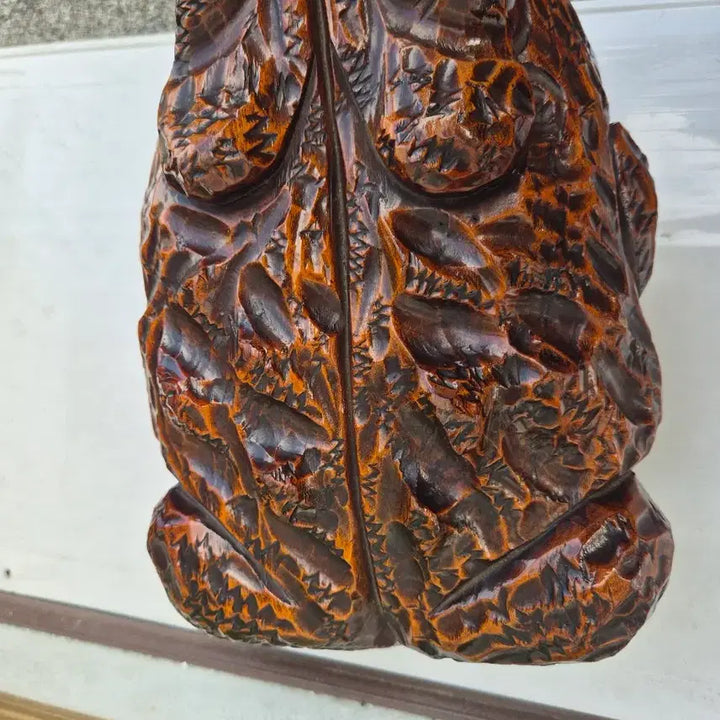 [BUNJANG] Wooden Toad Carving - 13cm / 25   13   15 센치통나무조각 뚜꺼비