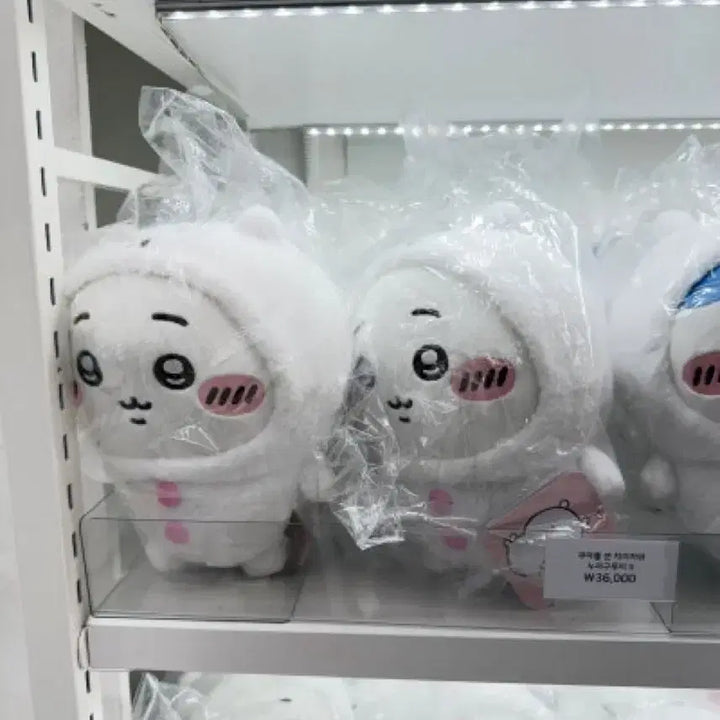 [BUNJANG] Nagano Market Chiikawa Medium Doll (Jokam Gom Outfit) / 나가노마켓 농담곰 옷을 입은 치이카와 중형인형 새상품