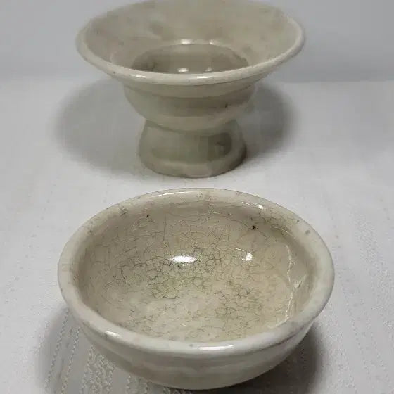 [BUNJANG] Joseon Dynasty White Porcelain Tea Cup and Saucer Set / 백자잔잔대(조선시대)진품보장