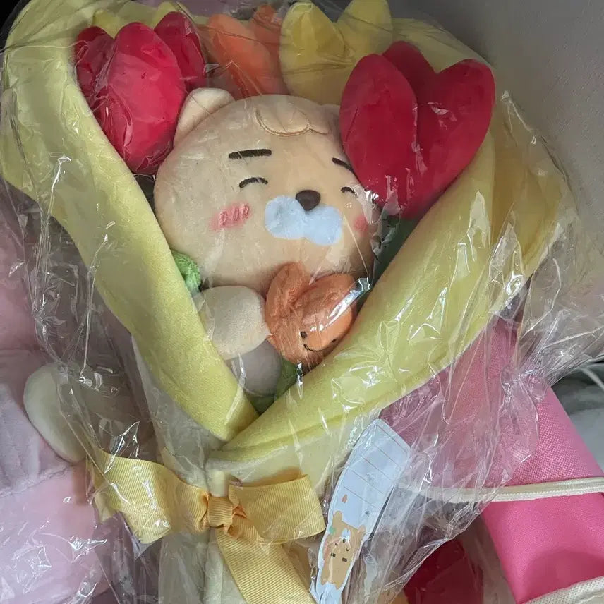 [BUNJANG] Kakao Friends Ryan Flower Bouquet Plush New / 카카오프렌즈 라이언 꽃다발 인형 새상품