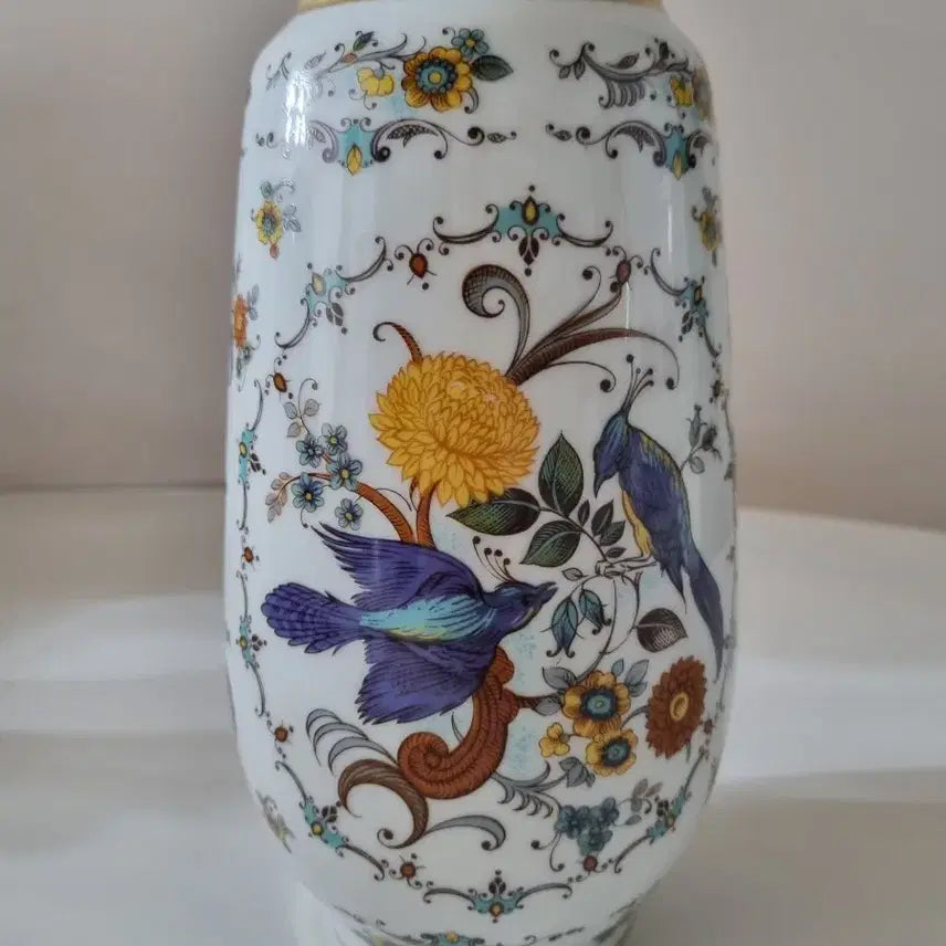 [BUNJANG] Royal Porzellan Bavaria KPM Large Vase Paradise Birds 24K Gold Gilt / 독일 Royal Porzellan Bavaria KPM 대형 화병