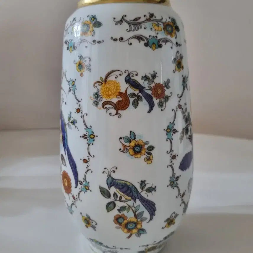 [BUNJANG] Royal Porzellan Bavaria KPM Large Vase Paradise Birds 24K Gold Gilt / 독일 Royal Porzellan Bavaria KPM 대형 화병