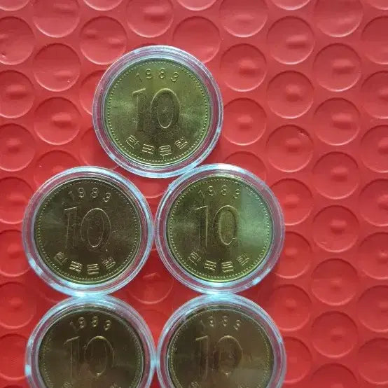 [BUNJANG] 1983 10 Won Coin Bundle Set (5 Pieces) / 1983년10주 5개 일괄판매 미사용