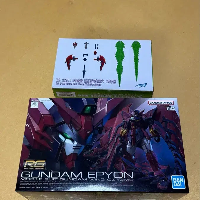 [BUNJANG] Bandai Spirits RG Gundam Wing Endless Waltz Mobile Suit XXXG-00W0 Wing Gundam Zero (New Type) &amp; Operation Meteor Set / 새상품 RG 건담 에피온 + 슈튜름 운트 드랑셋트