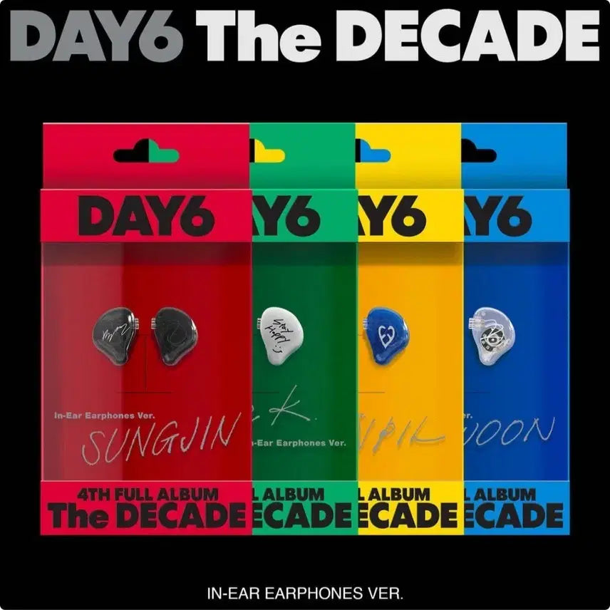 [BUNJANG] DAY6 The DECADE Album In-ear Earphones Bundle Set / 데이식스 인이어 원가이하