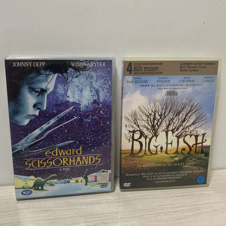 [BUNJANG] Tim Burton Director Collection: Edward Scissorhands &amp; Big Fish DVD Set / [DVD] 가위손 &amp; 빅피쉬  / 팀버튼 감독 영화