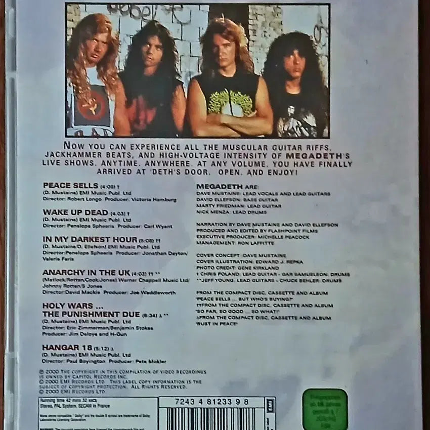 [BUNJANG] Megadeth Rusted Pieces DVD / DVD 메가데스 RUSTED PIECES
