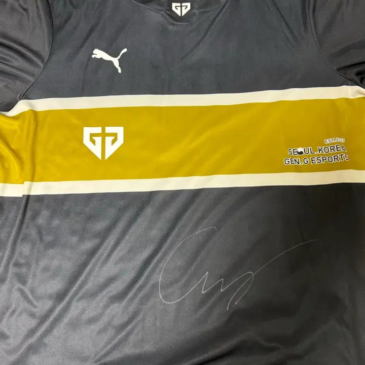 [BUNJANG] Gen.G Chovy Signed Jersey 2XL / 쵸비 친필사인 젠지 유니폼 2XL