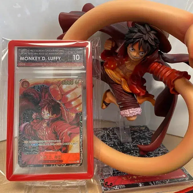 [BUNJANG] One Piece Monkey D. Luffy Card and Figure Bundle / 원피스 몽키 D 루피 카드 및 피규어