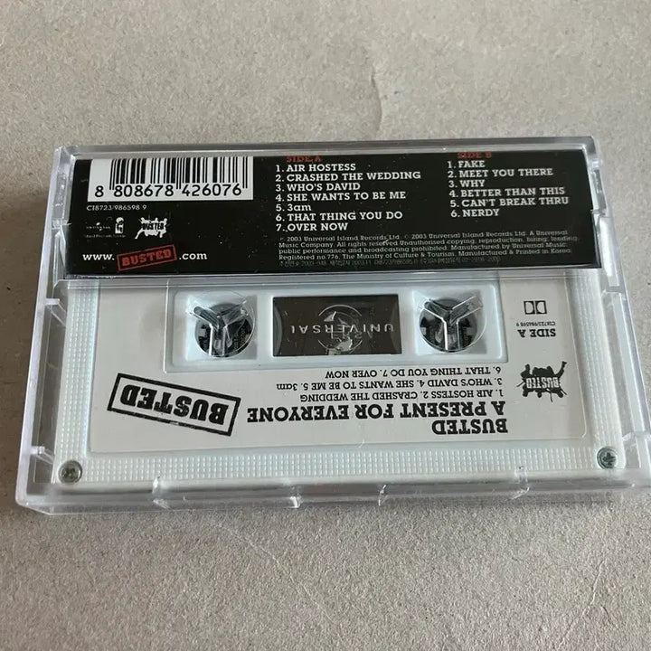 [BUNJANG] Busted 2nd Album UK Pop Punk Band Cassette Tape / 버스티드 Busted 2집 영국 팝 펑크 밴드 카세트테이프