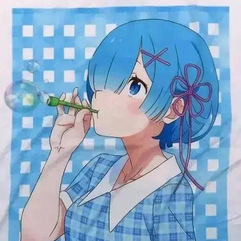 [BUNJANG] Re:Zero Rem T-Shirt XL / 리제로 렘 피크닉 쿠지 반팔 티셔츠