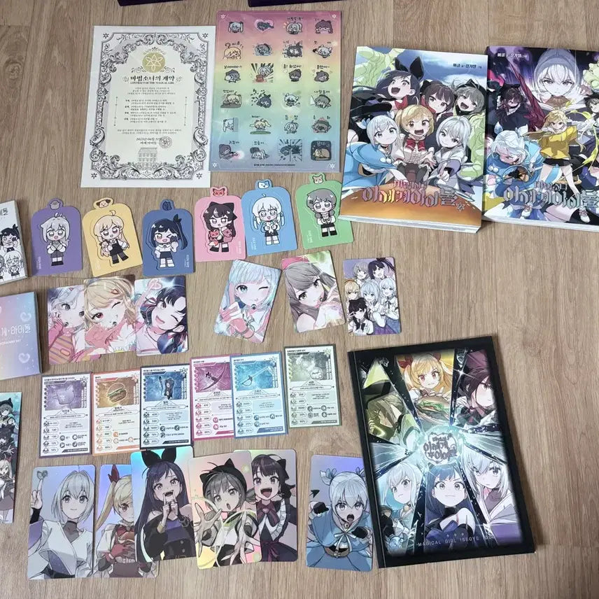 [BUNJANG] Isekai Idol Magical Girl Goods Set (Photocard, Sticker, Comic Book) / 이세계아이돌 마법소녀 이게계아이돌 마세돌 굿즈 포토카드 스티커 만화책 세트