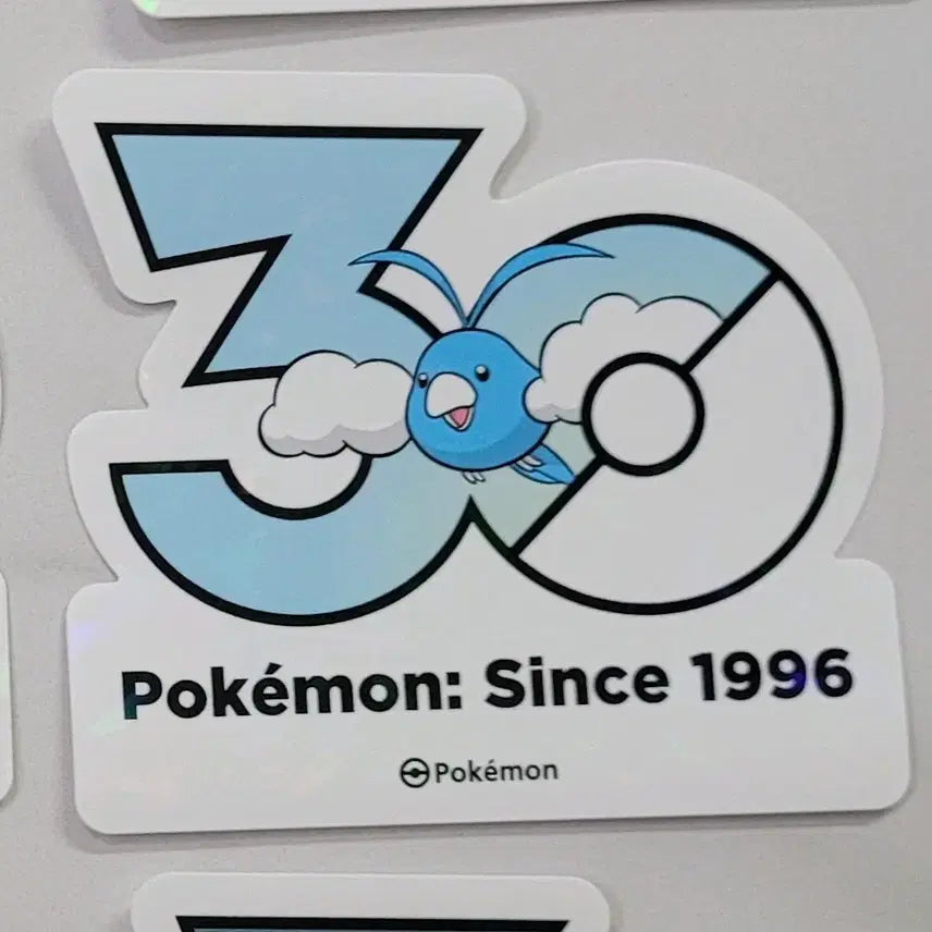 [BUNJANG] Pokemon 30th Anniversary Logo Sticker Pabico / (교환/판매) 포켓몬 30주년 로고 스티커 파비코