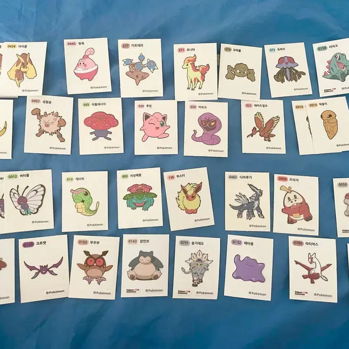 [BUNJANG] Pokemon Stickers Bundle Set / 일괄) 각종 포켓몬 포켓몬스터 띠부씰 띠부띠부씰 판매