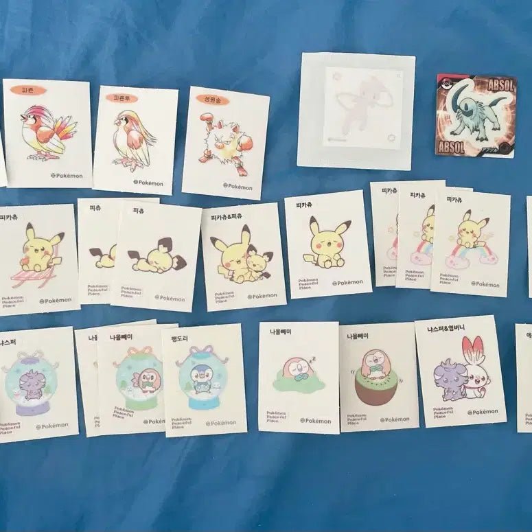 [BUNJANG] Pokemon Stickers Bundle Set / 일괄) 각종 포켓몬 포켓몬스터 띠부씰 띠부띠부씰 판매