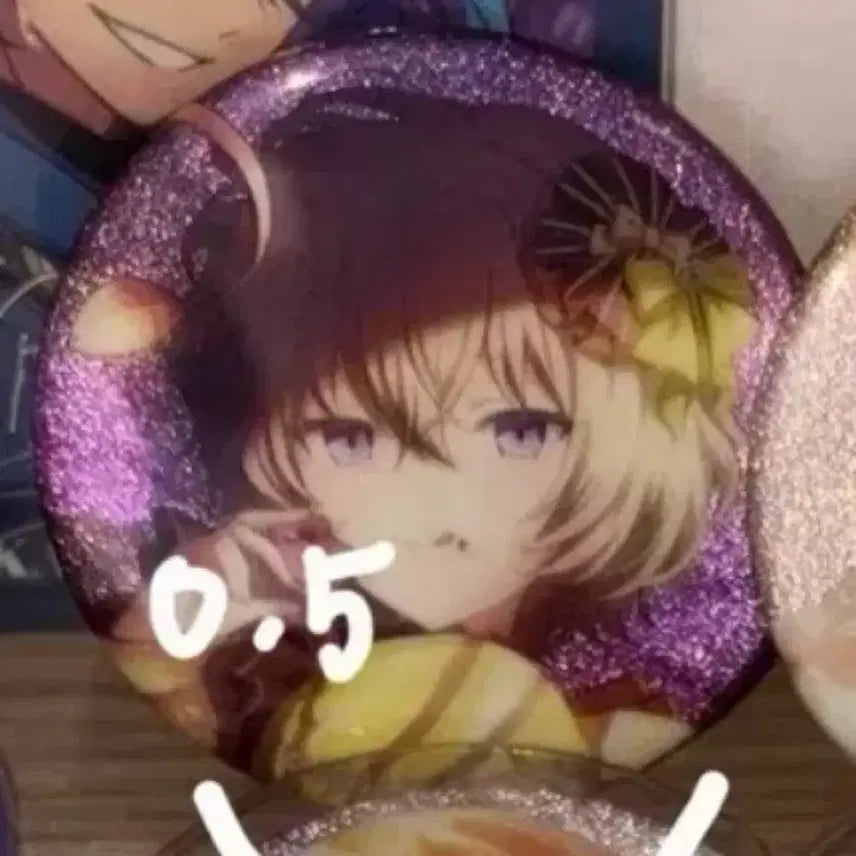 [BUNJANG] Project Sekai Kusanagi Nene Valentine Glitter Can Badge / 프세카 쿠사나기 네네 발렌타인 글리터 캔뱃지
