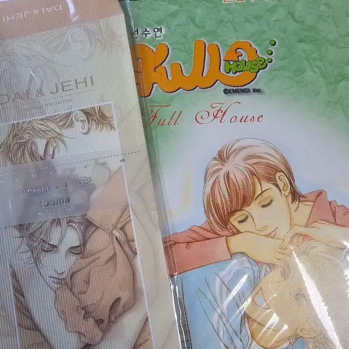 [BUNJANG] Won Soo Yeon Pure Romance Manhwa Stationery Set / 고전문구 원수연 순정만화 편지지 편지봉투 세트