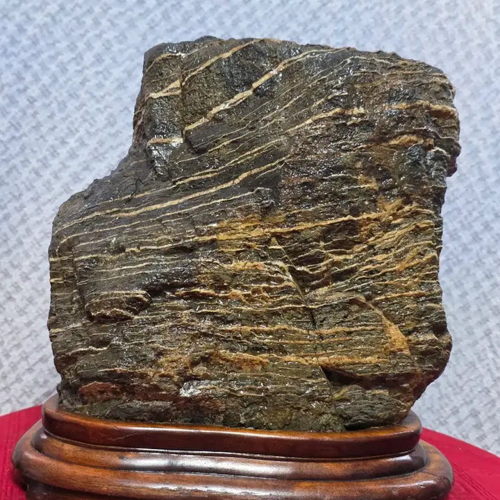 [BUNJANG] Geosan Yellow Calcite Stone / 괴산 / 힘줄기베기 황칼라석