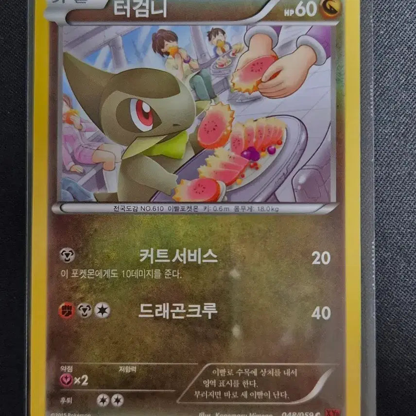 [BUNJANG] XY Series Torkoal 048/059 Pokemon Card / XY시리즈 터검니 포켓몬 카드 048/059